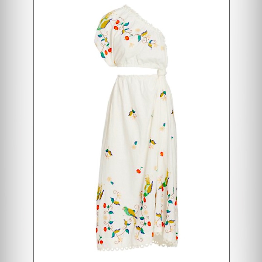 NWT Farm Rio Pitanga One Shoulder Cut Out Dress
